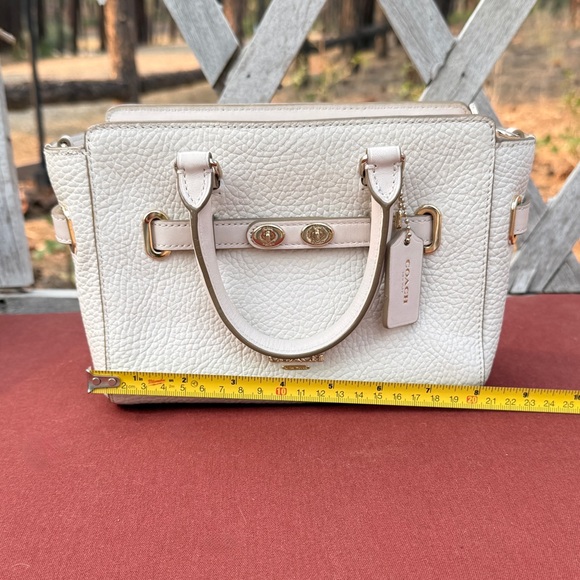 EUC Coach Leather Mini Blake Carryall in Chalk (Cream/White) - Picture 2 of 10